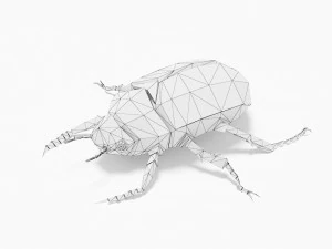 Bug low poly 3D Model