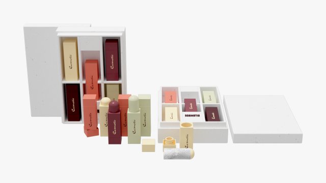 Cosmetic collection 3Dモデル .c4d .max .obj .3ds .fbx .stl .blend 