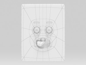 Cartoon facial 3D-Modell