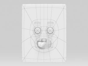 Cartoon facial 3D Model