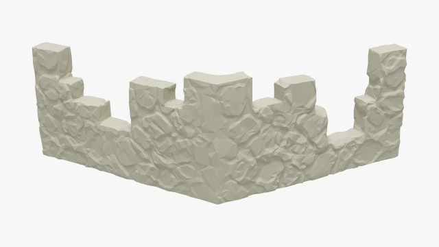Wall print low poly 3D Model .c4d .max .obj .3ds .fbx .stl .blend 