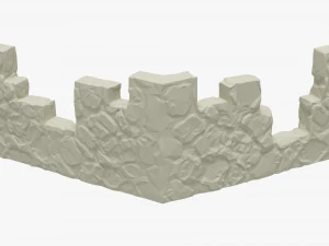 Impress&atilde;o de parede baixo poli Modelo 3D
