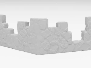 Wall print low poly 3D Model