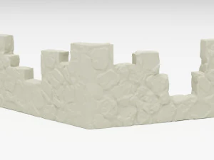 Wall print low poly 3D Model