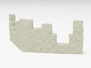 Wall print low poly 3D Model