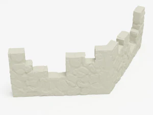 Wall print low poly 3D Model