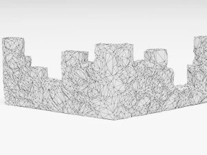 Wall print low poly 3D Model