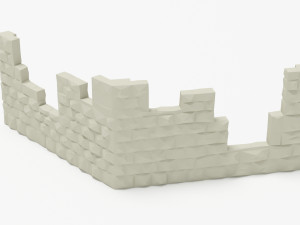 Wall print low poly Model 3D
