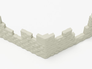 Wall print low poly Model 3D