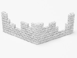 Wall print low poly Model 3D