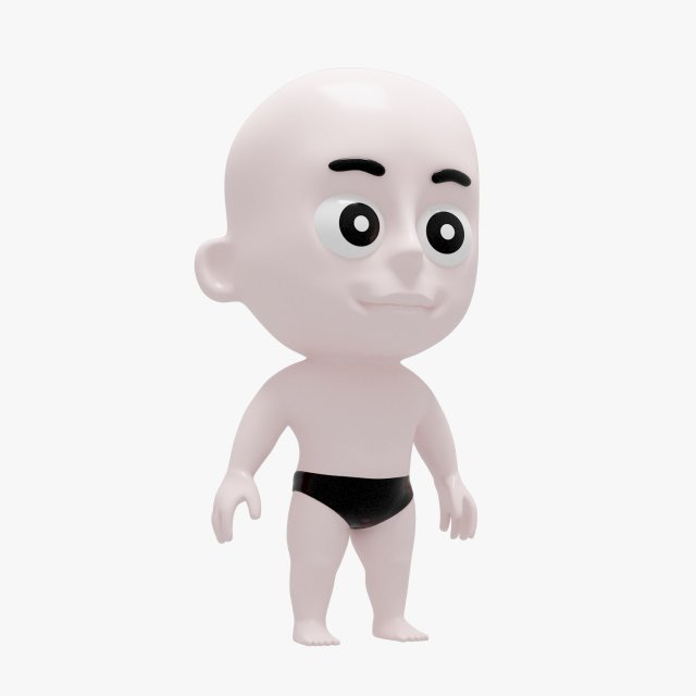 Baby base mesh 3D Model .c4d .max .obj .3ds .fbx .stl .blend 