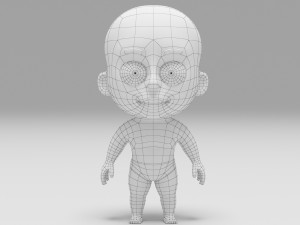Baby base mesh 3D Model
