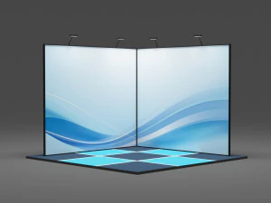 Exibi&ccedil;&atilde;o de estande Modelo 3D