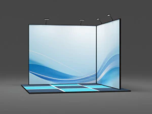 Exibi&ccedil;&atilde;o de estande Modelo 3D