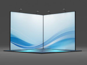 Exibi&ccedil;&atilde;o de estande Modelo 3D