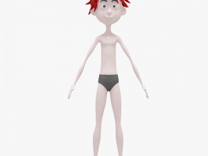 Character boy cartoon 3D Model