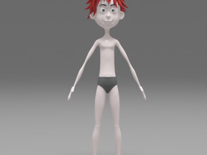 Character boy cartoon Modelo 3D