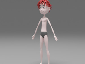 Character boy cartoon Modelo 3D
