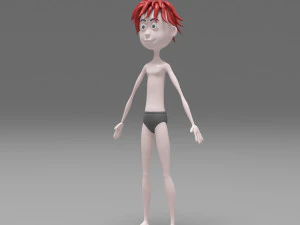 Character boy cartoon 3D Model