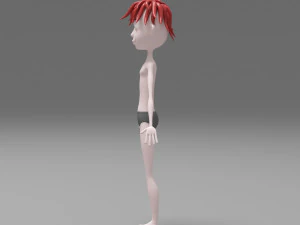 Character boy cartoon 3D Model