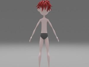 Character boy cartoon Modelo 3D