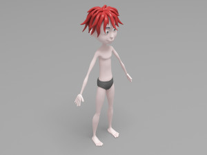 Character boy cartoon Modelo 3D
