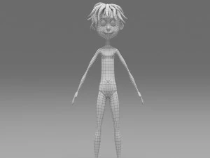 Character boy cartoon 3D Model