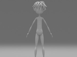 Character boy cartoon Modelo 3D