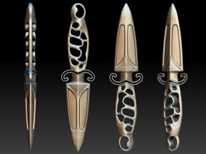 Knife 3D Print Model