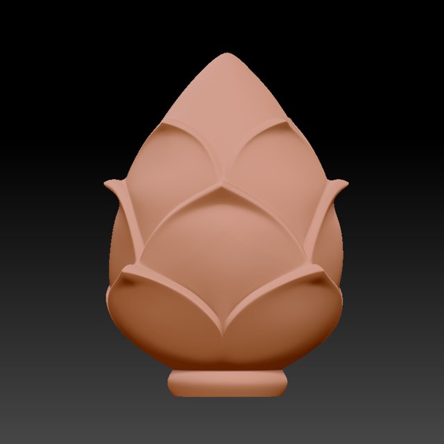 Lotus Flower 3D print model 3D 打印模型 .c4d .max .obj .3ds .fbx .stl .blend 