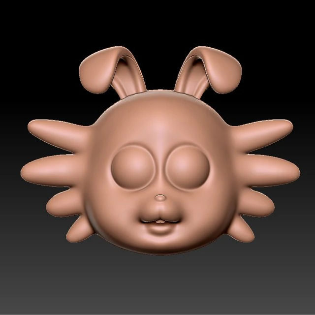 Rabbit Head Print 3D 3D Print Model .c4d .max .obj .3ds .fbx .stl .blend