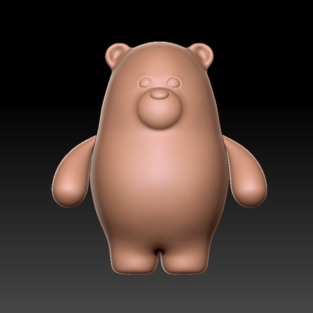 Bear 3d print 3D print 3D Принт Модель .c4d .max .obj .3ds .fbx .stl .blend 
