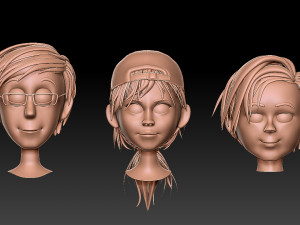 Head cartoon Model 3D