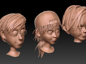 Head cartoon Model 3D