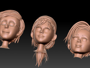 Head cartoon Model 3D