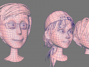 Head cartoon Model 3D