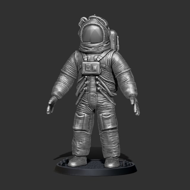 Astronaus print Model do druku 3D .c4d .max .obj .3ds .fbx .stl .blend 