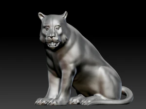 Estatua del tigre Modelo de impresión 3D