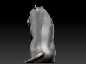 Tiger Statue Model do druku 3D