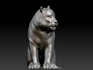 Tiger Statue Model do druku 3D