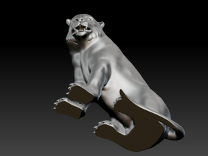 Tiger Statue Model do druku 3D