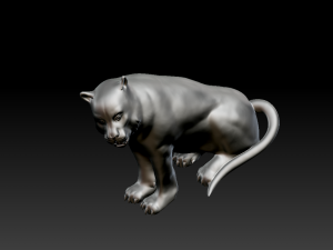 Tiger Statue Model do druku 3D