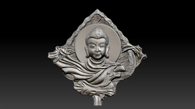Buddha reliefs 3D Print Model .c4d .max .obj .3ds .fbx .stl .blend 