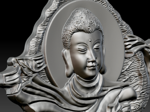 Buddha reliefs Modelo de Impressão 3D