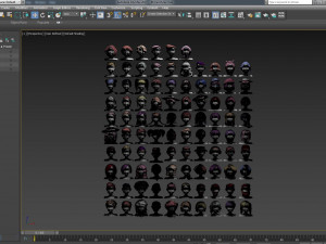 96 Hairstyles Model 3D