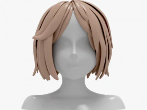 Kapsels meisje 3D Model