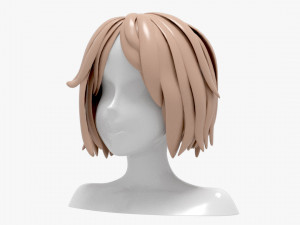 Hairstyles girl Model 3D