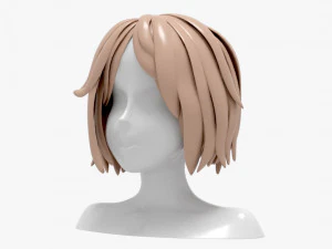 Hairstyles girl 3D Model