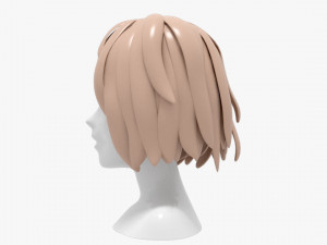 Hairstyles girl Model 3D