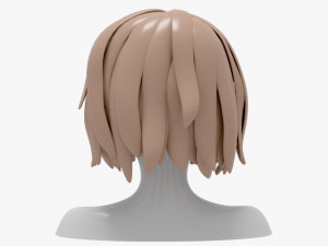 Hairstyles girl Model 3D